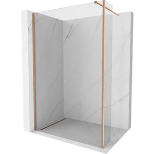 MEXEN/S - Kioto Sprchová zástena WALK-IN 90 x 30 cm, transparent, meď kartáčovaná 800-090-212-65-00-030 vyobraziť