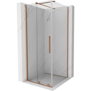 MEXEN/S - Velár sprchovací kút 120 x 120, transparent, kartáčovaná meď 871-120-120-01-65 vyobraziť