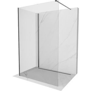 MEXEN/S - Kyoto Sprchová zástena WALK-IN 90 x 85 cm, transparent, grafit kartáčovaná 800-090-212-66-00-085 vyobraziť