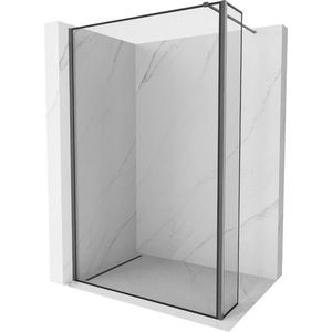 MEXEN/S - Kioto Sprchová zástena WALK-IN 90 x 30 cm, čierny vzor, grafit kartáčovaná 800-090-212-66-70-030 vyobraziť