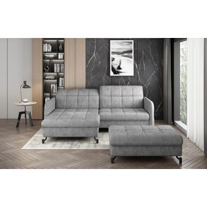 ELTAP ROHOVY LORELLE + POUF, DORA 90, GRAY, LEFT, 27591 vyobraziť