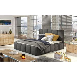 ELTAP POSTEL EDVIGE + DREVENY KARKAS + STANDARDNY ZDVIHAC + KONTAJNER 160X200, DARK GRAY, 22689 vyobraziť