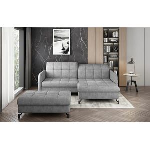 ELTAP ROHOVY LORELLE + POUF, DORA 90, GRAY, RIGHT, 27619 vyobraziť