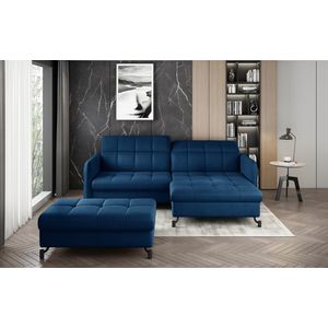 ELTAP ROHOVY LORELLE + POUF, MONOLITH 77, DARK BLUE, RIGHT, 27609 vyobraziť