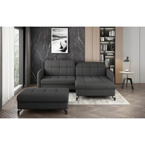 ELTAP ROHOVY LORELLE + POUF, INARI 96, DARK GRAY, RIGHT, 27623 vyobraziť