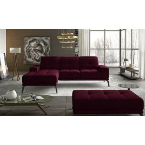 ELTAP ROHOVY TORRENSE + PUF, MAT VELVET 68, DARK PURPLE, LEFT, 31094 vyobraziť