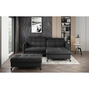 ELTAP ROHOVY LORELLE + POUF, MONOLITH 97, DARK GRAY, RIGHT, 27610 vyobraziť