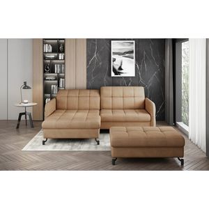 ELTAP ROHOVY LORELLE + POUF, TEXAS 26, LIGHT BROWN, LEFT, 27602 vyobraziť