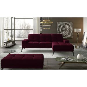 ELTAP ROHOVY TORRENSE + PUF, MAT VELVET 68, DARK PURPLE, RIGHT, 31166 vyobraziť