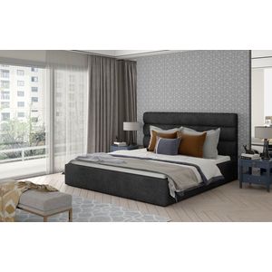 ELTAP CARAMEL 140X200 DREVENY KARKAS, DORA 96, DARK GRAY, 23506 vyobraziť