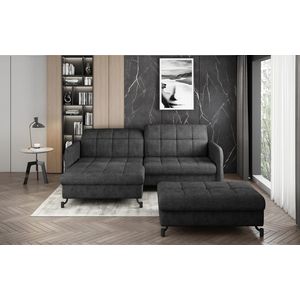 ELTAP ROHOVY LORELLE + POUF, DORA 96, DARK GRAY, LEFT, 27592 vyobraziť