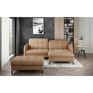 ELTAP ROHOVY LORELLE + POUF, TEXAS 26, LIGHT BROWN, RIGHT, 27630 vyobraziť