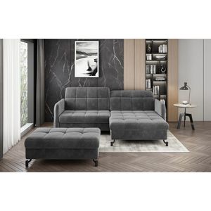 ELTAP ROHOVY LORELLE + POUF, PAROS 06, DARK GRAY, RIGHT, 27617 vyobraziť