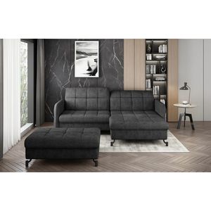 ELTAP ROHOVY LORELLE + POUF, DORA 96, DARK GRAY, RIGHT, 27620 vyobraziť