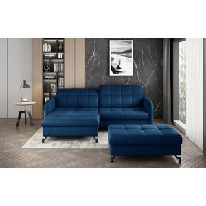 ELTAP ROHOVY LORELLE + POUF, MONOLITH 77, DARK BLUE, LEFT, 27581 vyobraziť