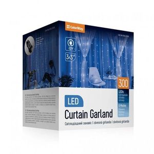 COLORWAY LED GIRLANDA/ VNUTORNE/300LED/DLZKA 3 X 3M/MODRA/ AC 220V (CW-GW-300L33VBL) vyobraziť