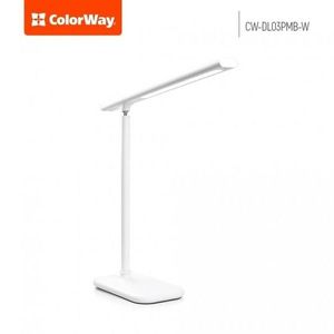 COLORWAY DESKLED LAMP PORTABLE MAGNET WITH BUILT-IN BATTERY WHITE (CW-DL03PMB-W) vyobraziť