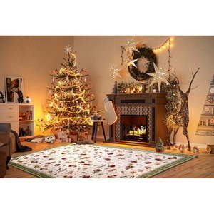 Zelený koberec s vianočným motívom s prímesou bavlny 160x230 cm Toy's Delight Green Christmas – Villeroy&Boch vyobraziť