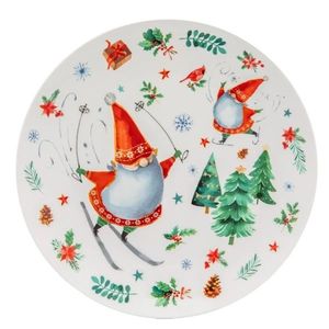 Altom Porcelánový dezertný tanier Winter Gnomes 20 cm vyobraziť