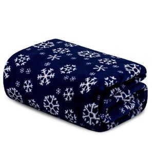 Domarex Deka Snowflakes navy, 130 x 170 cm vyobraziť