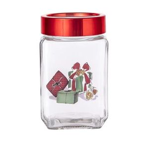 Altom Vianočná sklenená dóza Christmas Gifts 700 ml, 9 x 9 x 14, 5 cm vyobraziť