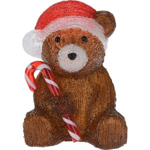 Vianočná LED dekorácia Candy bear, 24 cm vyobraziť