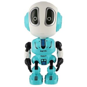 Teddies Robot ECHO opakujúci vety, 12 cm, kov, so zvukom a svetlom vyobraziť