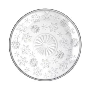 Altom Sklenený dezertný tanier Snowflakes 17, 5 cm vyobraziť