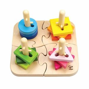 Hape Kreatívne drevené puzzle, 19, 7 x 11, 6 x 19, 7 cm vyobraziť