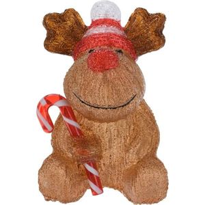 Vianočná LED dekorácia Candy reindeer, 24 cm vyobraziť