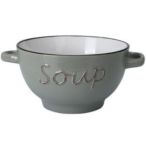 Kameninová miska na polévku SOUP 650 ml zelená vyobraziť