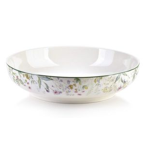 Porcelánový hluboký talíř/mísa FACCIA VERDE 22 cm bílý s květinami vyobraziť