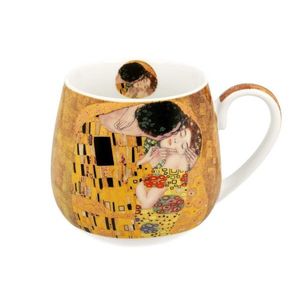 Porcelánový hrnek BARYLKA Klimt THE KISS 430 ml hnědý vyobraziť