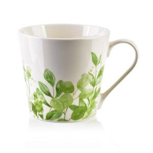 Porcelánový hrnek EDDY II 400 ml bílý/zelený vyobraziť