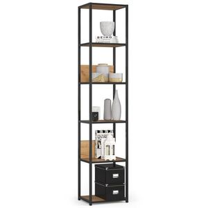 Regál LOFT 40 cm čierny/remeselný dub vyobraziť