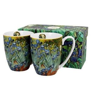 Sada 2 ks porcelánových hrnků Van Gogh IRISES 350 ml modrá vyobraziť