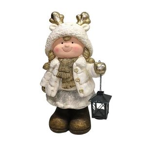 Vánoční figurka dítěte SANTA LILA 40, 5 cm bílá/zlatá vyobraziť