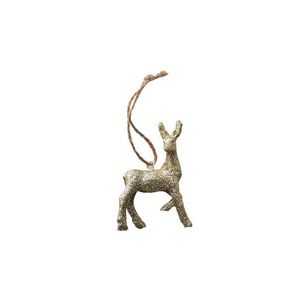 Vánoční závěsná figurka SANTA LILA DEER 7, 6 cm zlatá vyobraziť