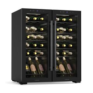 Klarstein Shiraz Weinkühlschrank, 2 Kühlzonen, LED-Beleuchtung, Touch-Control, freistehend vyobraziť