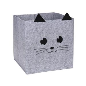 Box na hračky Cat sivý vyobraziť