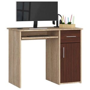 Volně stojící psací stůl Pin 90 cm dub sonoma/wenge vyobraziť