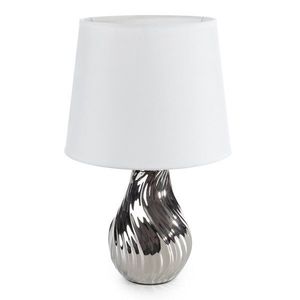 ArtFir Stolná lampa REINA 01 | biela/strieborná 27 x 31 cm vyobraziť