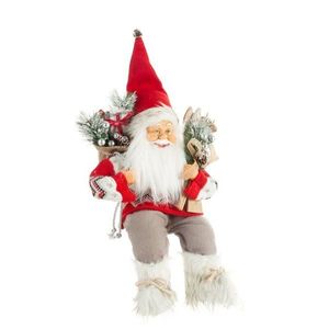 ArtFir Vianočná dekorácia SANTA CLAUS 81D | červená/biela 27 x 16 x 40 cm vyobraziť