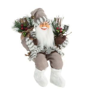 ArtFir Vianočná dekorácia SANTA CLAUS 78D | biela/strieborná 27 x 16 x 40 cm vyobraziť