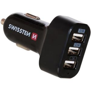 Nabíjačka USB 12/24V Swissten 3x USB 5, 2AMP vyobraziť