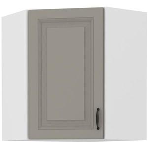 Skrinka do kuchyne STILO CLAYGREY/biely 60X60 GN-72 2F (45°) vyobraziť