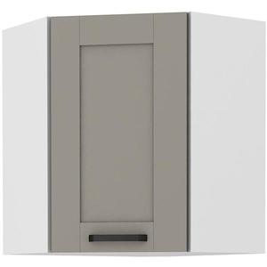 Skrinka do kuchyne LUNA CLAYGREY/biely 60X60 GN-72 2F (45°) vyobraziť