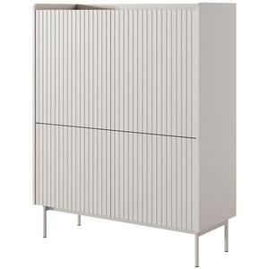 Komoda Level A vysoká 103 4D beige/dub scandi vyobraziť