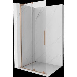 MEXEN/S - Velar L Sprchová zástena posuvná Walk-in 90 x 200 cm, transparent 8 mm, meď kartáčovaná 871-090-003-03-65 vyobraziť