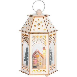 Lampáš MagicHome Vianoce, Drevená dedinka, 9x LED, teplá biela, 16, 5x14x30 cm vyobraziť